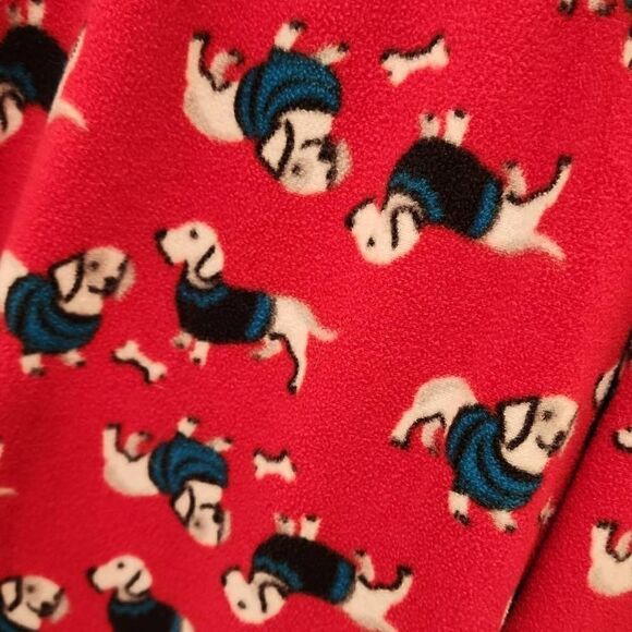 Women's Holiday Pajama Bottoms Size M/L 3 Individual Bottoms Dog Deer Snowflake - Picture 13 of 15